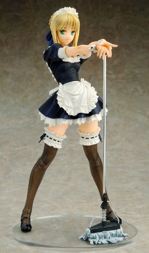 Fate/hollow ataraxia: Saber Maid Version R 1/6 Scale PVC Anime Figure - Perfect for Anime Collections, Gaming Room Decor, and Otaku Gifts