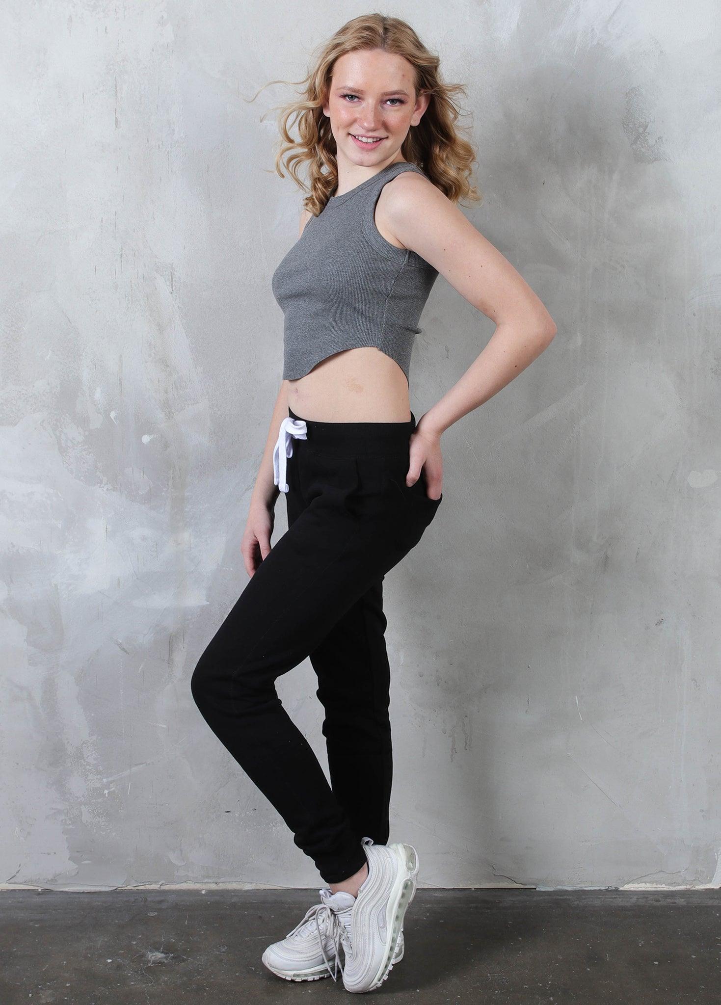 RAVEN Rib Knit U Hemline Crop Top - Women's Casual Short Sleeve T-Shirt for Summer Outfits, Streetwear & Layering