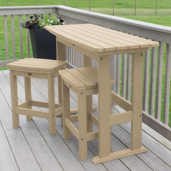 Lehigh 3-Piece Counter Height Balcony Set - Outdoor Patio Furniture for Small Spaces, Bistro Dining, and Apartment Living