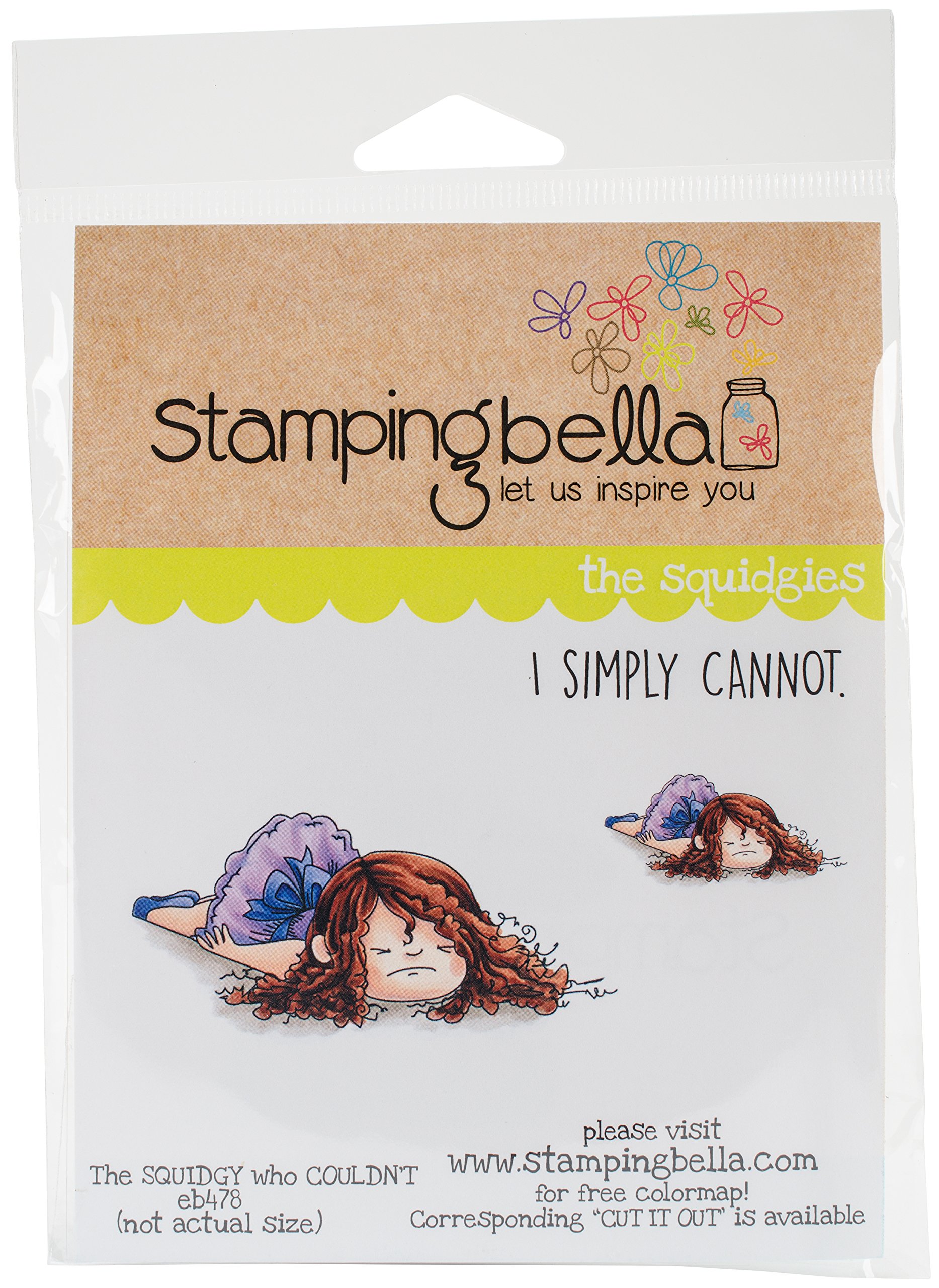 Stamping Bella Squidgy Who Couldn't Cling Rubber Stamps for Card Making, Scrapbooking & DIY Crafts - Perfect for Handmade Greeting Cards, Invitations & Paper Projects