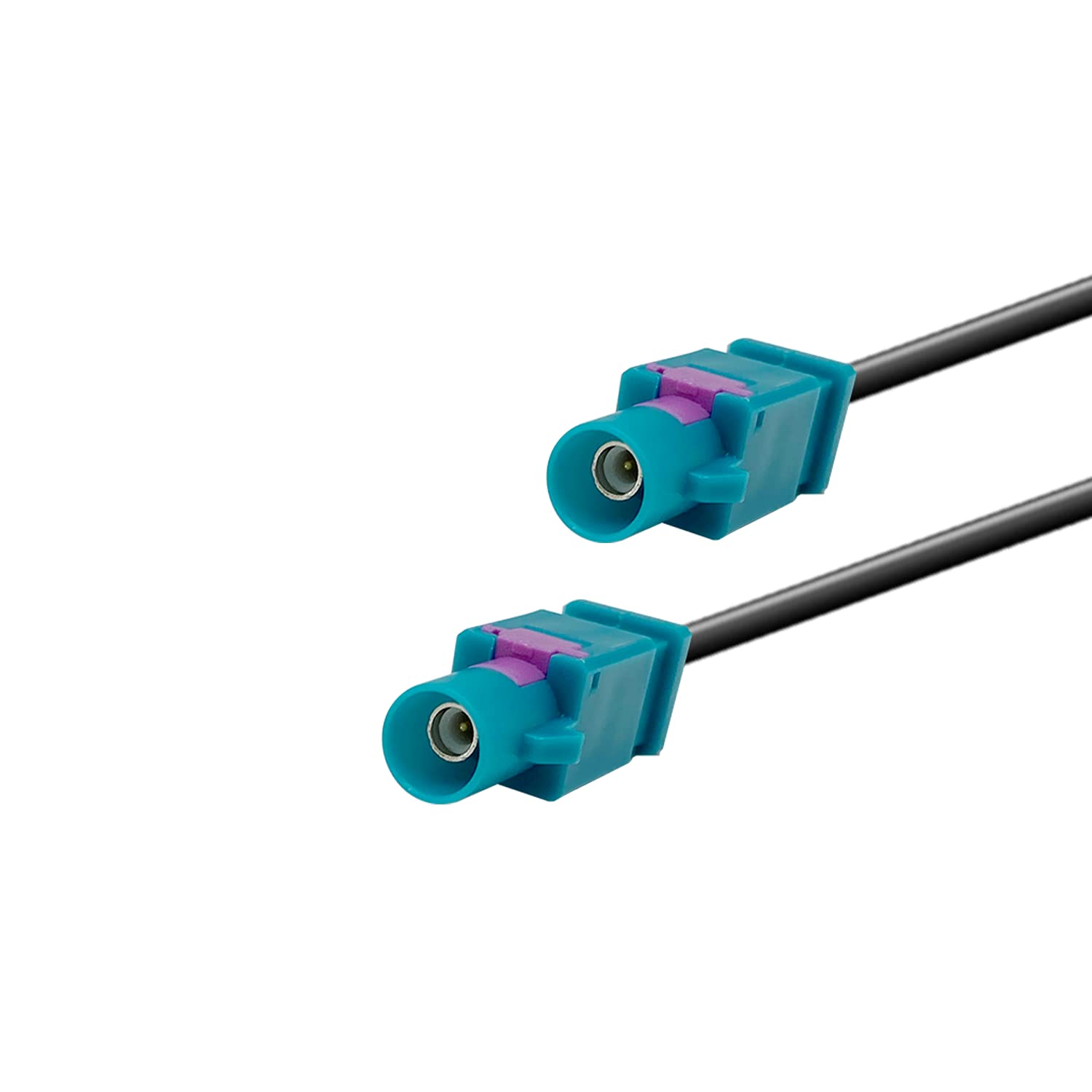 Car Radio AM/FM Antenna Amplifier Splitter - Dual Fakra Z Male to DIN Male Plug Adapter Cable (43CM/16.9IN) - Compatible with FM/AM Car Stereo Systems - Perfect for Signal Boosting in Vehicles & Improved Radio Reception
