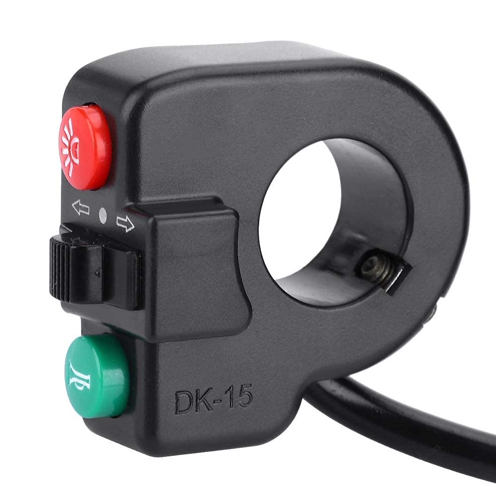 3 in 1 Motorcycle Handlebar Switch - Turn Signal, Horn & Light Control for Harley, Honda, Yamaha - Perfect for Night Riding & Urban Commuting