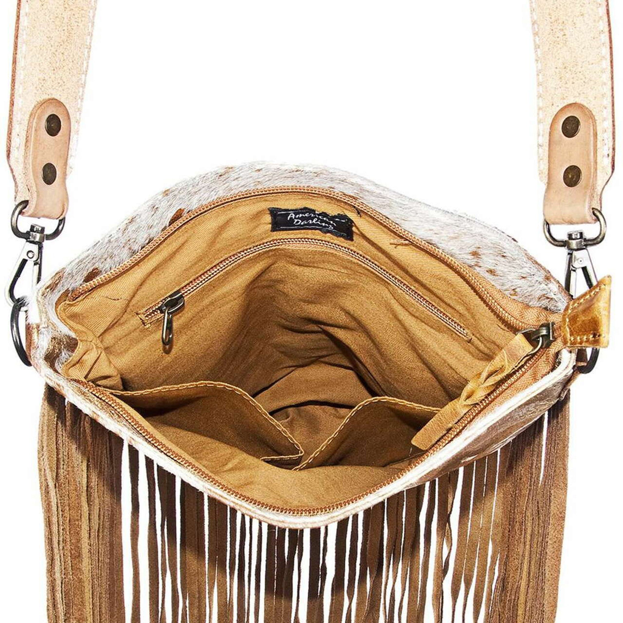 American Darling Concealed Carry Cowhide Purse - Stylish & Durable Leather Handbag for Women | Perfect for Everyday Use, Travel & Self-Defense