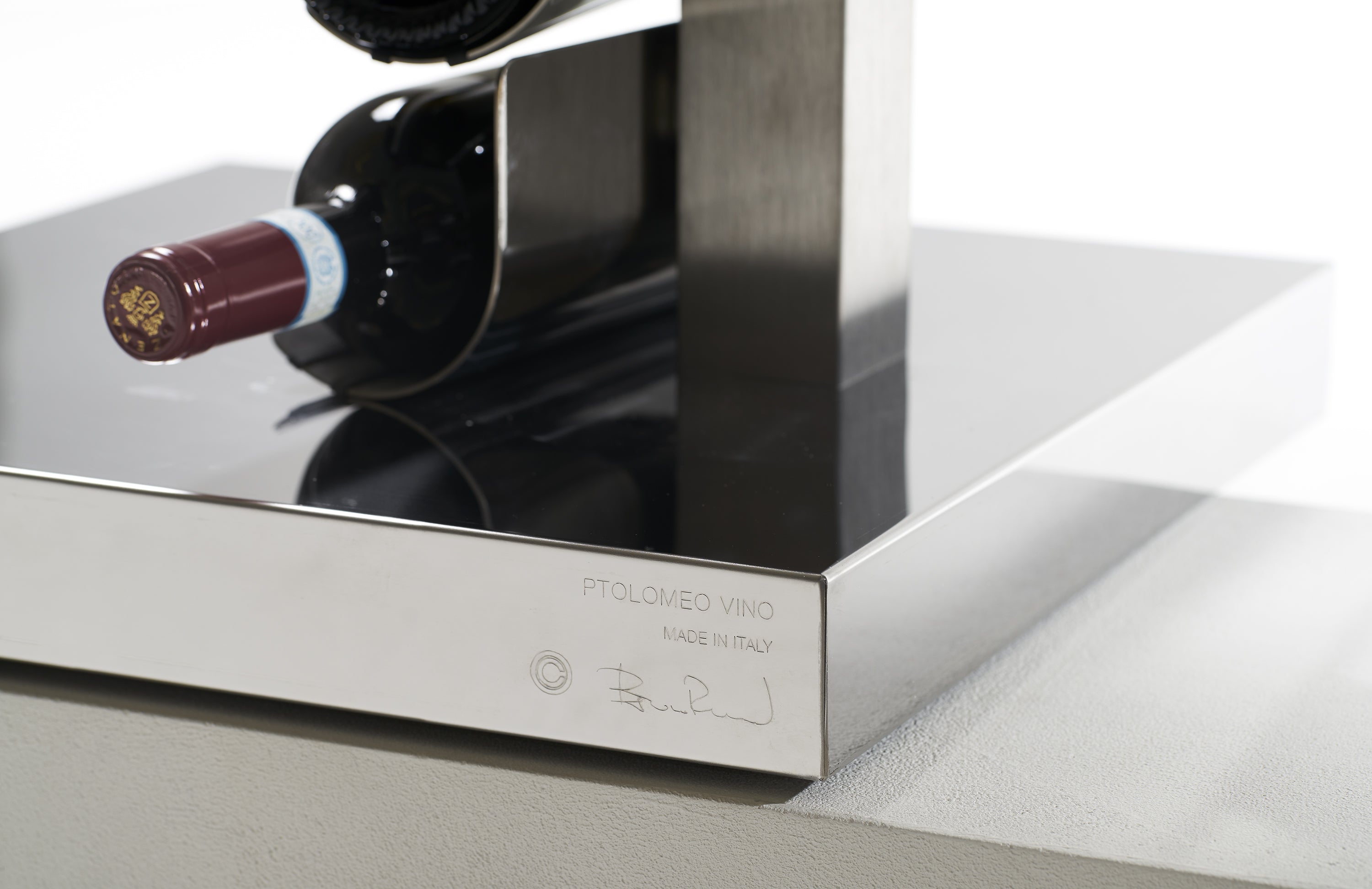 Ptolomeo® Vino Wine Decanter by Bruno Rainaldo - Elegant Glass Carafe for Red Wine Aeration & Serving - Perfect for Dinner Parties, Wine Tasting & Home Decor
