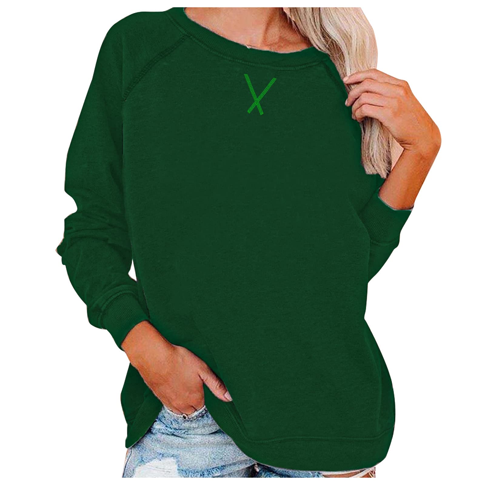 Women's Printed Casual Long Sleeve Blouse - Cross V-Neck Button Down Shirt for Work, Office & Everyday Wear | Comfortable & Stylish Tunic Top for Fall & Winter