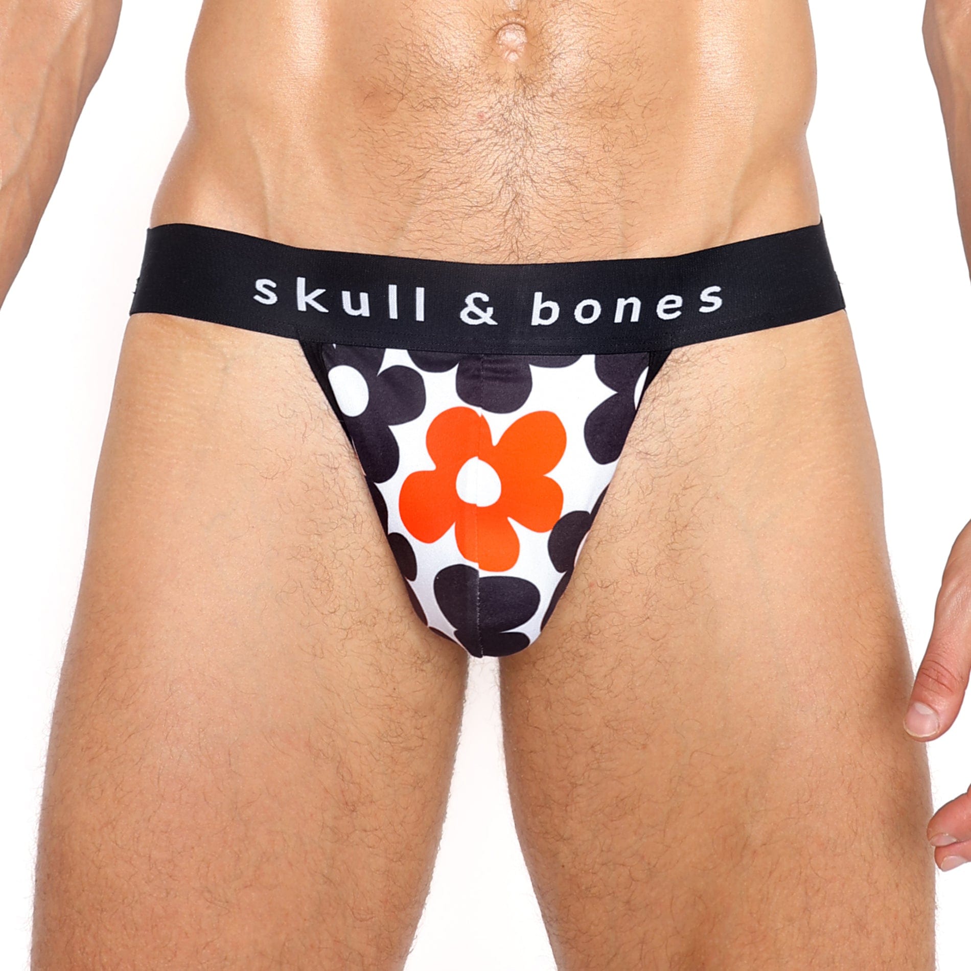 Vintage Floral Print Jockstrap - Large Size Retro Underwear for Men - Perfect for Workout, Costume Parties & Pride Events