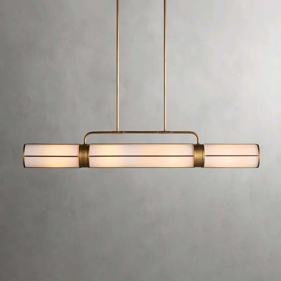 Remming Linear Pendant Light - Modern LED Hanging Fixture for Kitchen Island, Dining Room & Bedroom Lighting | Dimmable & Energy Efficient