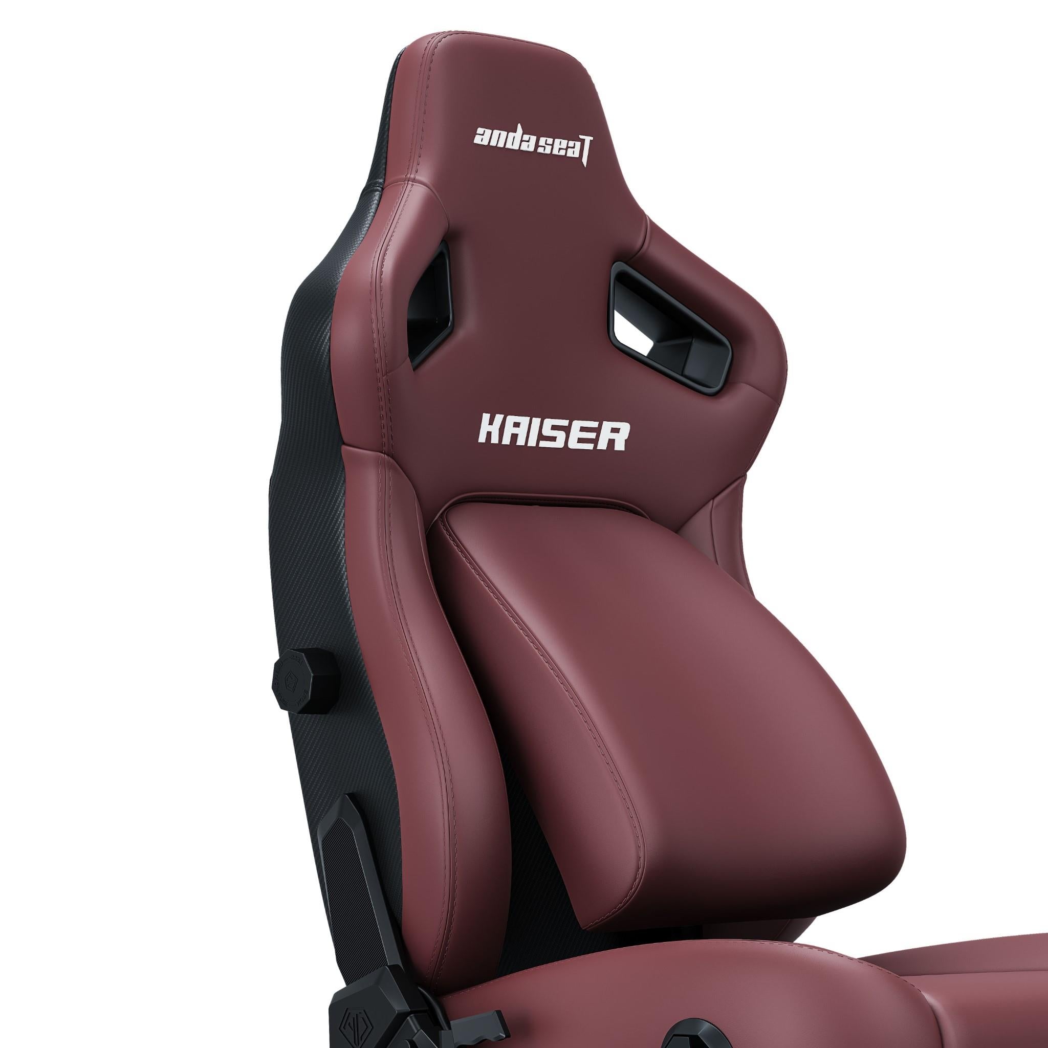 Anda Seat Kaiser 4 Series Premium Gaming Chair - Ergonomic Office Chair with Adjustable Lumbar Support, Classic Maroon (Large) - Perfect for PC Gaming, Home Office & Esports