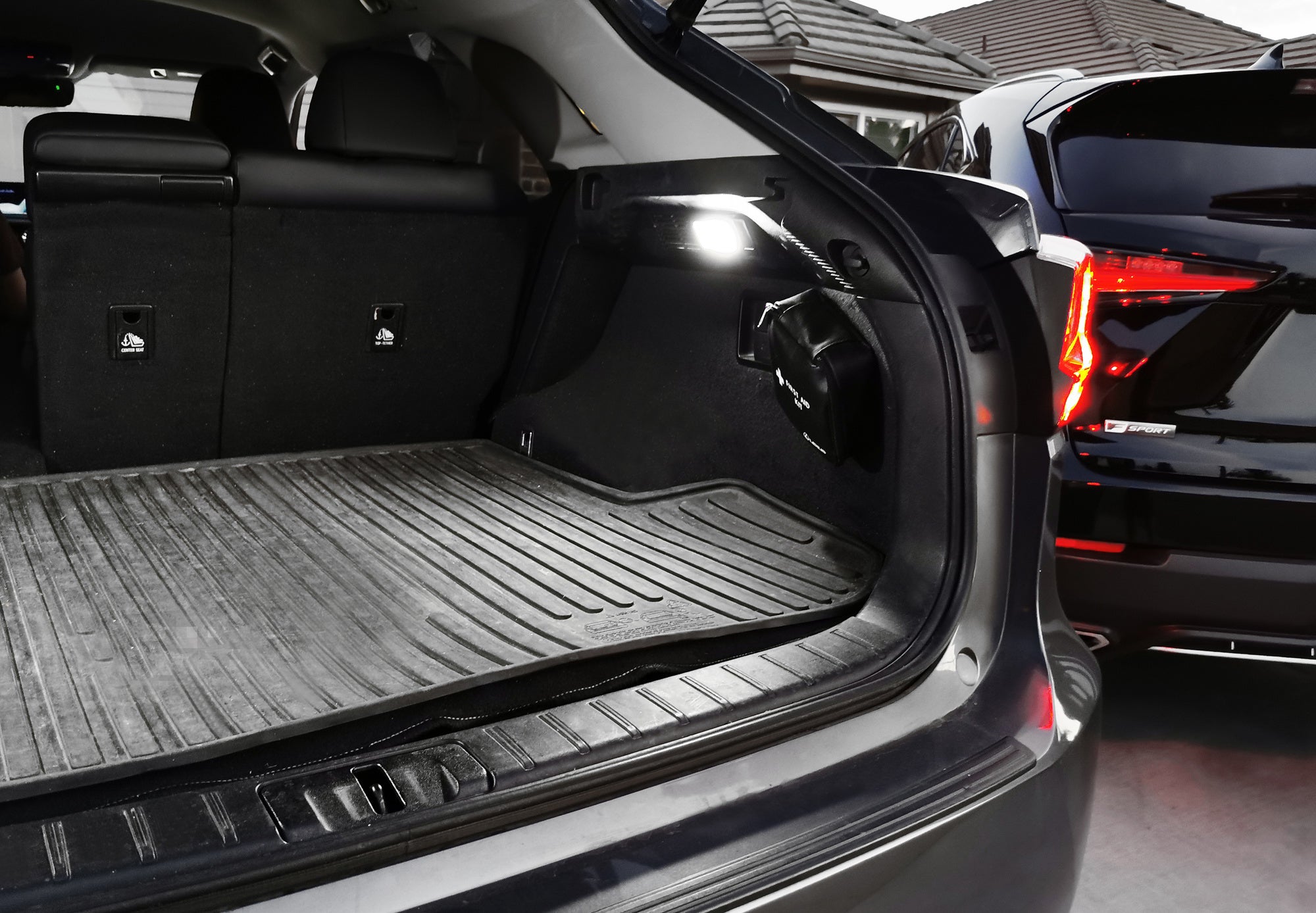 2W Super Bright White LED Trunk Cargo Light with Switch - Compatible with Toyota & Lexus Vehicles - Perfect for Nighttime Loading, Camping Gear Storage, and Roadside Emergencies