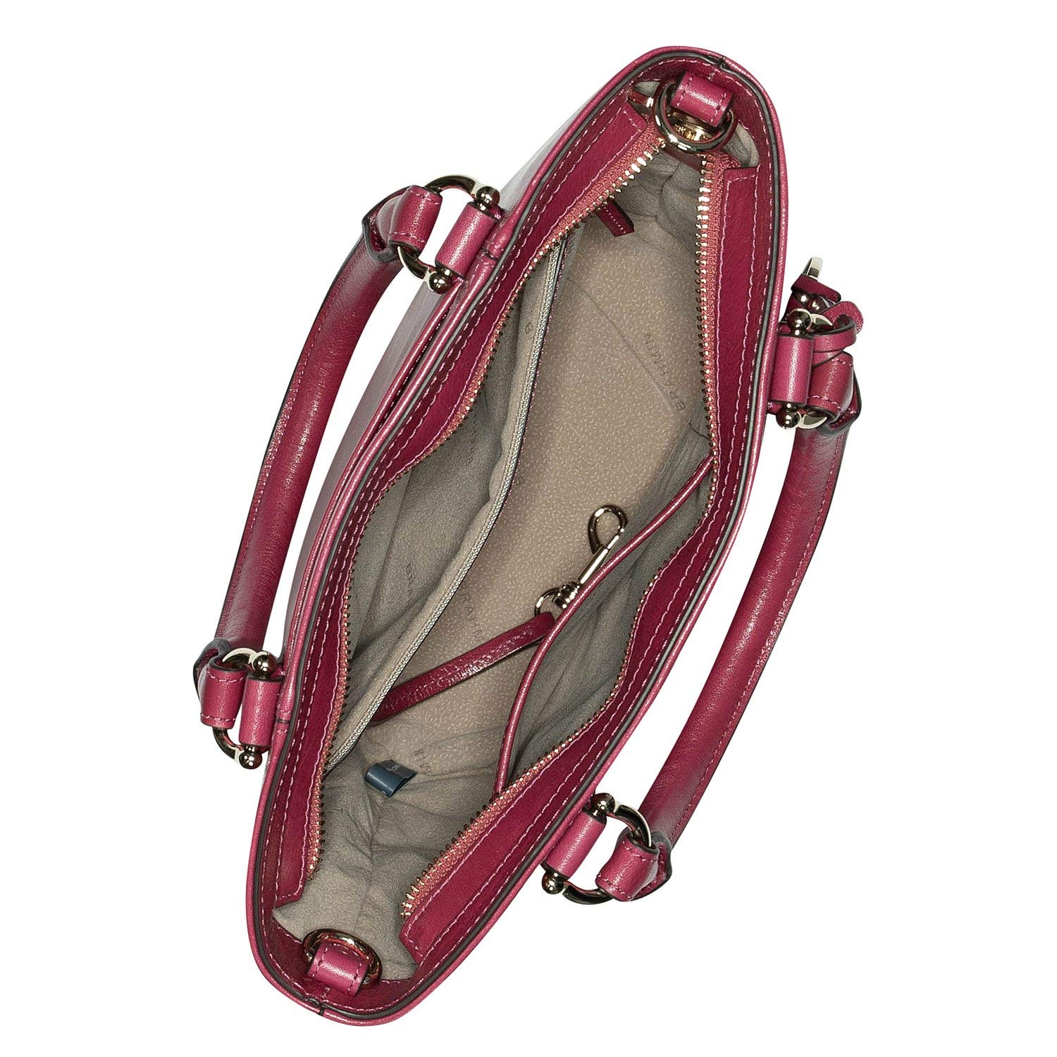 BRAHMIN Small Bowie Shoulder Bag in Fuchsia - Stylish Crossbody Purse for Women, Perfect for Work, Travel, and Everyday Use