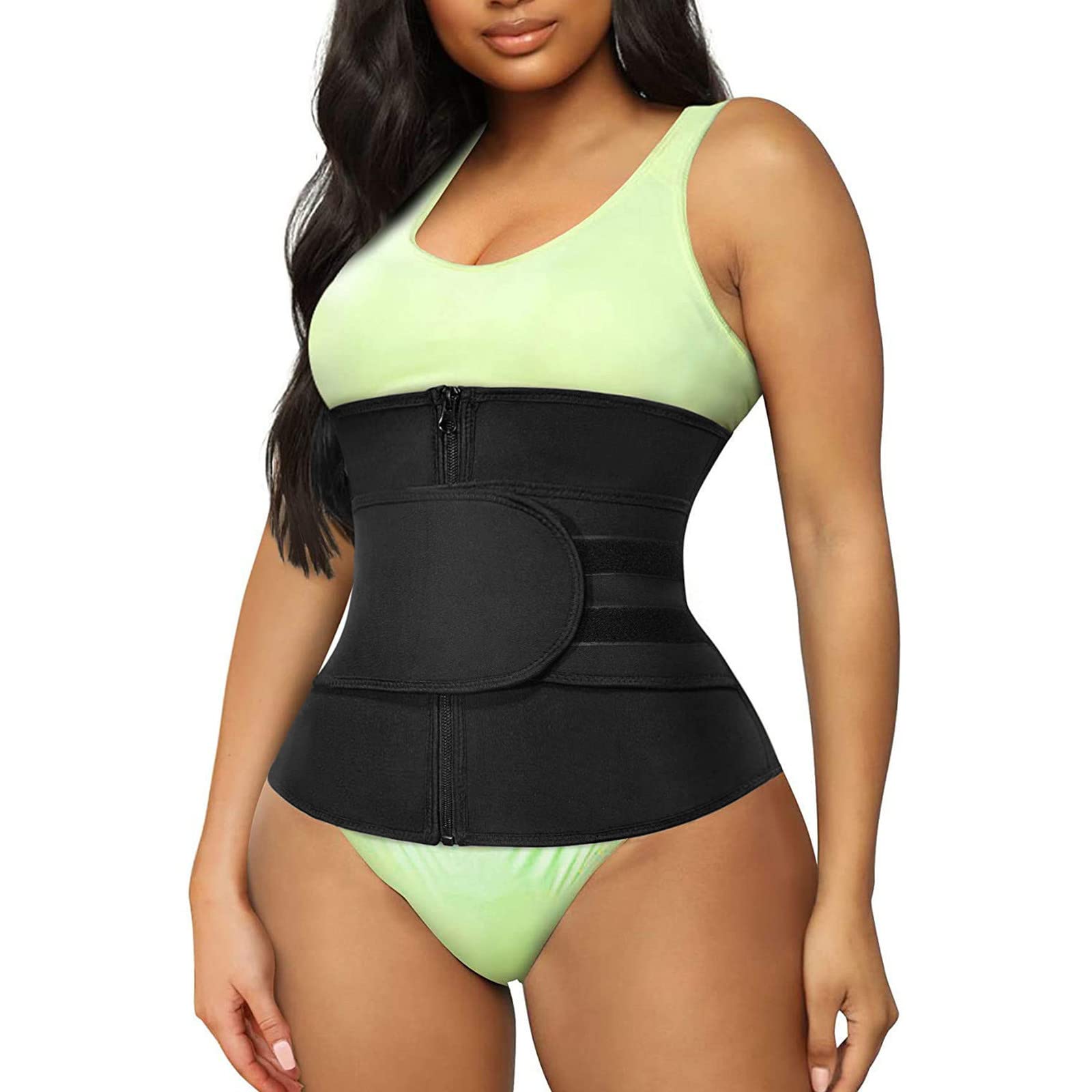 HOBIRD Sweat Waist Trainer for Women - Weight Loss Waist Cincher, Tummy Control Slimming Belt for Gym, Workout & Postpartum Recovery - Reduce Belly Fat & Shape Your Waistline