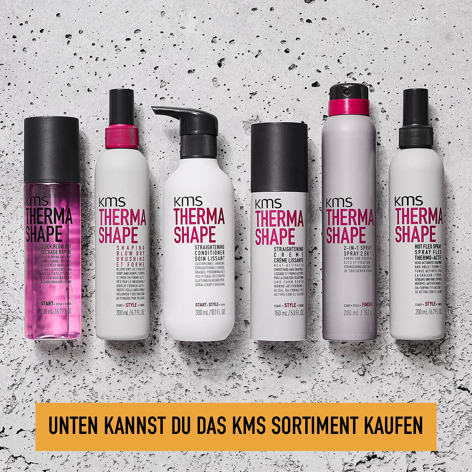 KMS THERMASHAPE Hot Flex Heat Styling Spray - 6.7 oz | Thermal Protection & Flexible Hold for All Hair Types | Perfect for Blowouts, Curling & Straightening