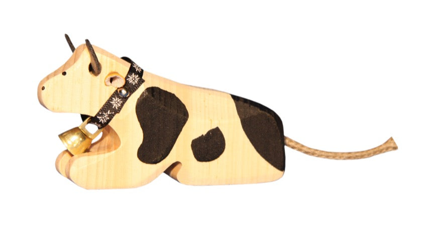 Marc Trauffer Traditional Swiss Cows Figurine - Authentic Swiss Decor for Home & Office - Perfect for Farmhouse, Alpine, and European Style Decorations