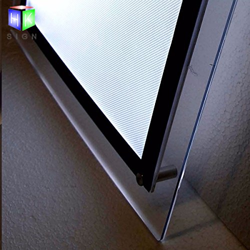 A4 Portrait Real Estate Window Hanging LED Sign Holder Display - 4 Pack Vertical Column Set for Property Listings & Store Promotions