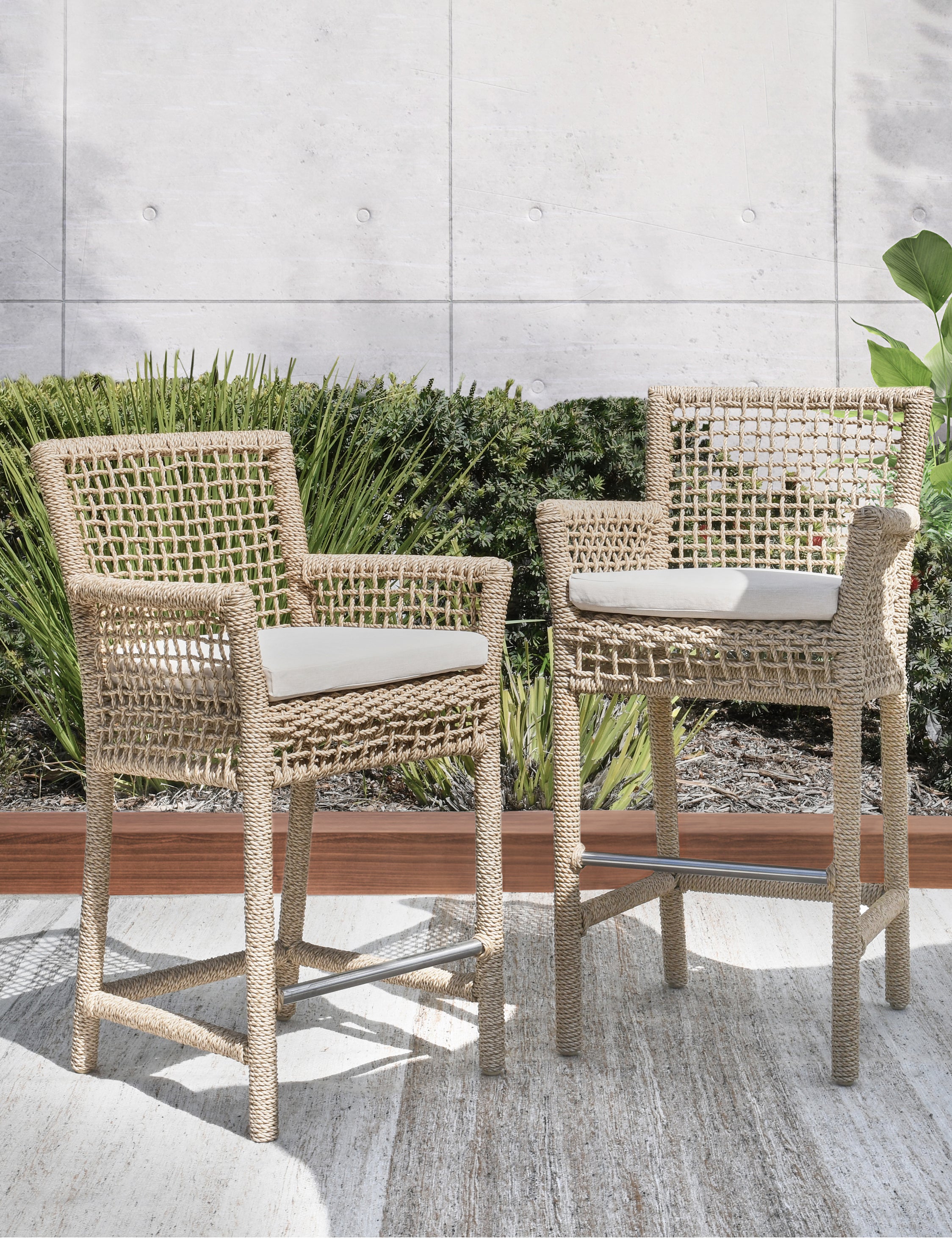 Premium Beverly Indoor Outdoor Bar Stool - Adjustable Height, Weather-Resistant, Comfortable Seating for Kitchen, Patio, and Bar Use