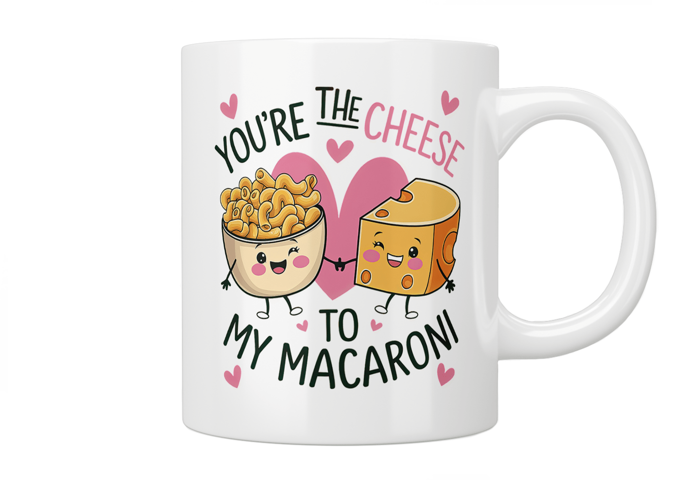 You're The Cheese To My Macaroni Coffee Mug - Funny Couple Gift for Him Her - Perfect for Anniversaries, Valentine's Day & Coffee Lovers