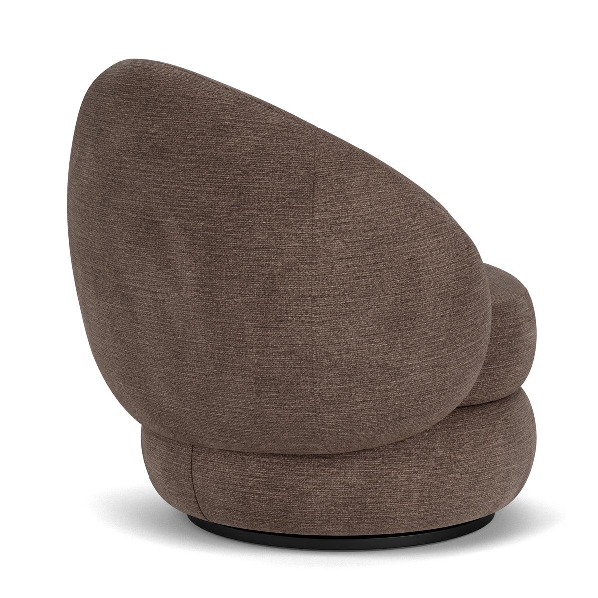 Alma Fabric Swivel Armchair - Modern Upholstered Lounge Chair with 360° Rotation, Comfortable Living Room Accent Chair for Home Office, Reading Nook, or Bedroom Relaxation