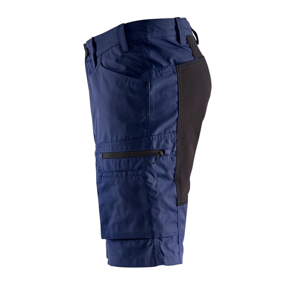 Blaklader 144918458999C52 Stretch Work Shorts - Size C52, Navy Blue/Black - Durable & Comfortable for Construction, Carpentry & Outdoor Work