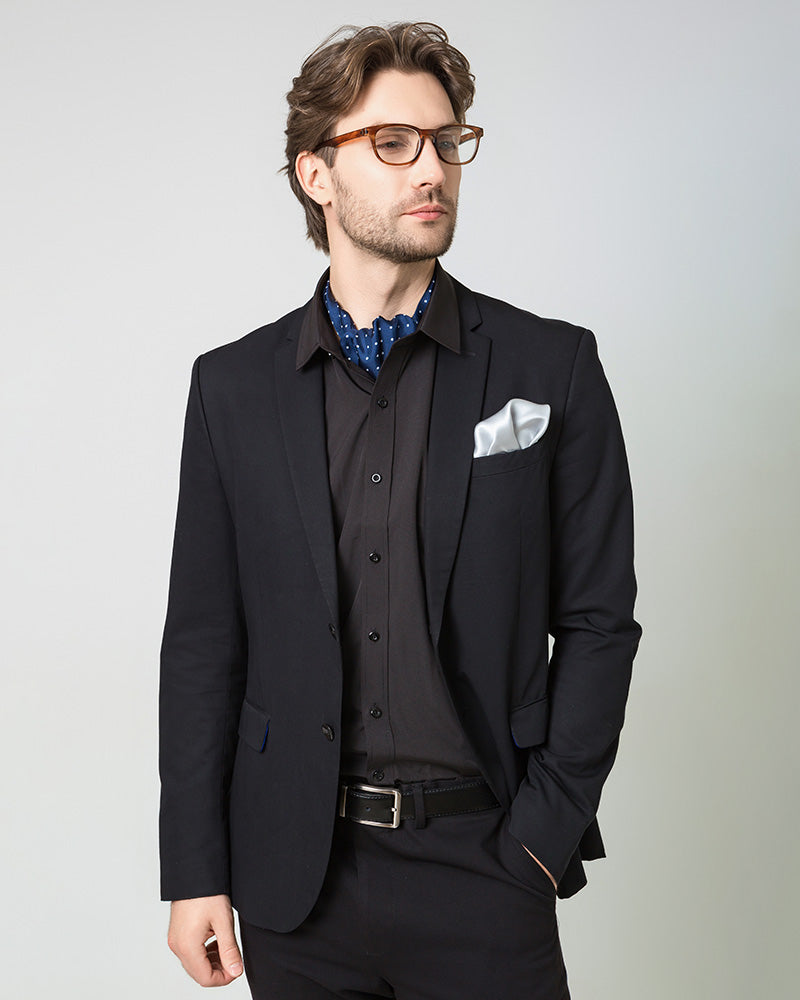 Premium Silk Handkerchiefs for Men - Luxury Breathable Pocket Squares - Perfect for Weddings, Business Meetings & Formal Occasions