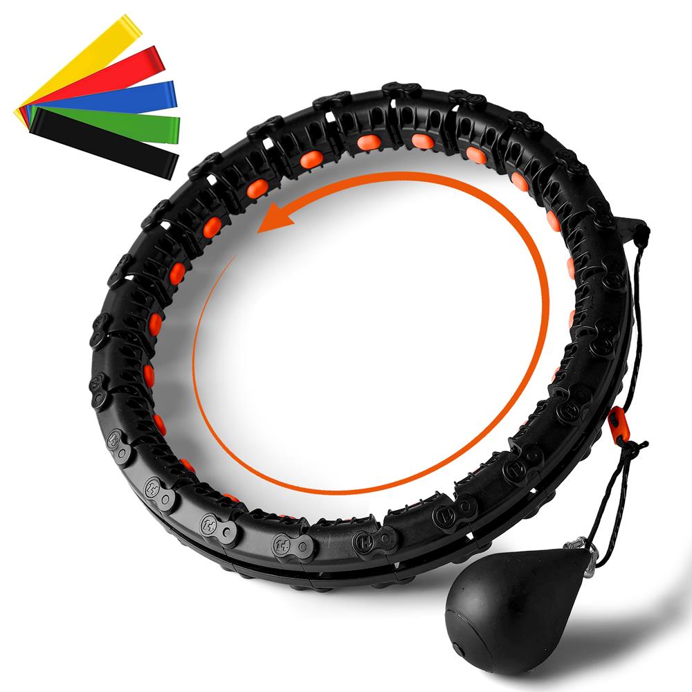 Detachable Hula Hoop with Elastic Ring - Adjustable Weighted Exercise Hoop for Adults & Kids - Perfect for Fitness, Weight Loss & Fun Outdoor Activities