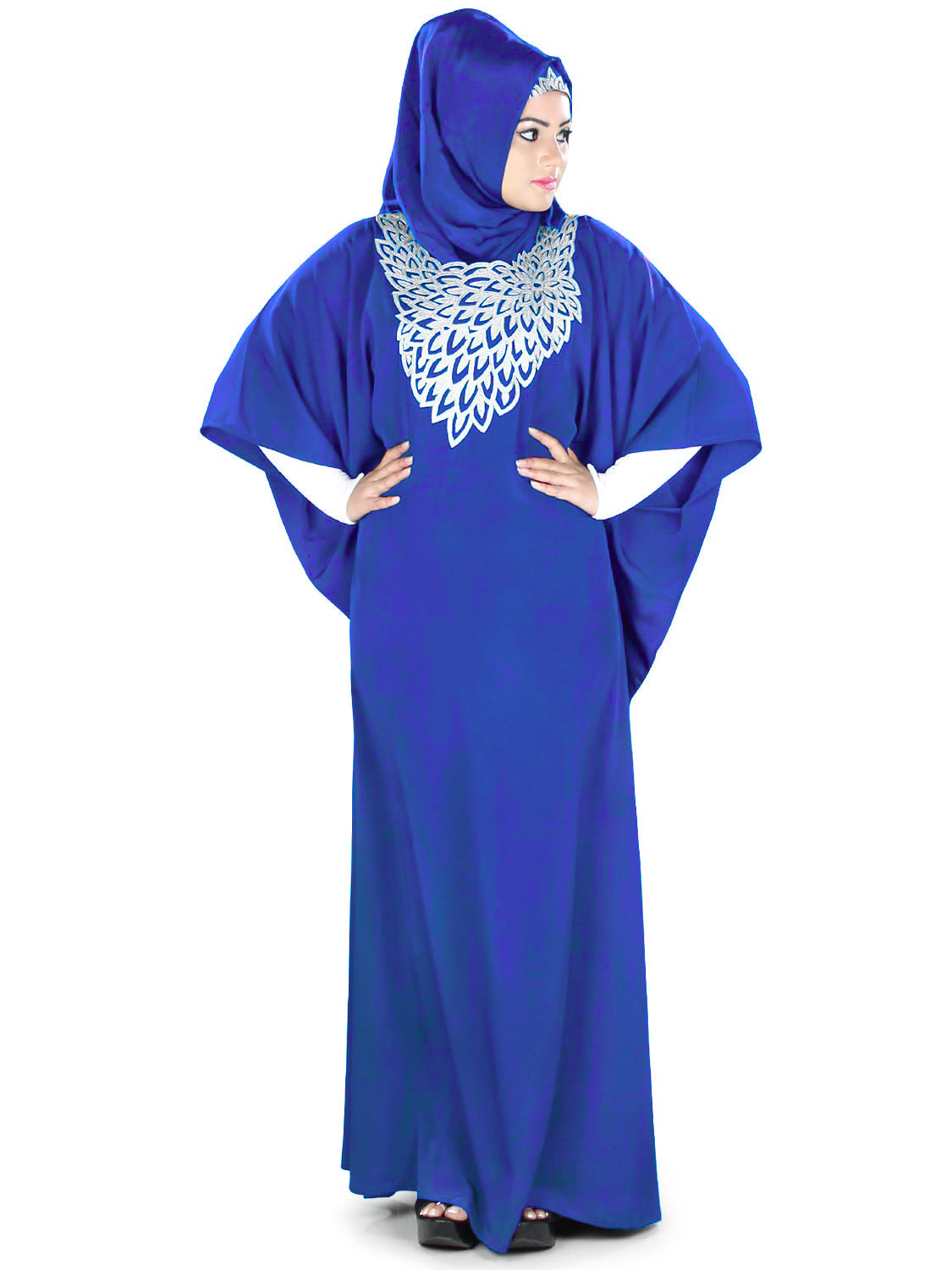 Stylish Aimen Kaftan Dress for Women - Elegant Flowy Maxi Dress with Embroidery - Perfect for Beach, Vacation & Boho Fashion