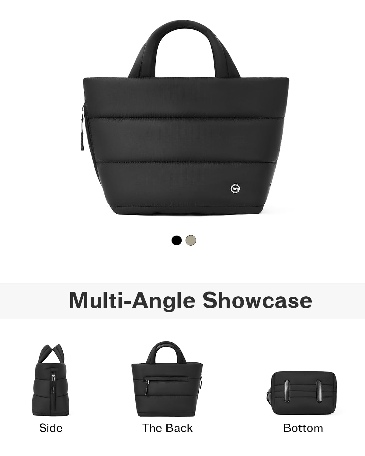 CHOLISS Quilted Puffer Tote Bag for Women - Nylon Crossbody Handbag for Travel & Daily Use