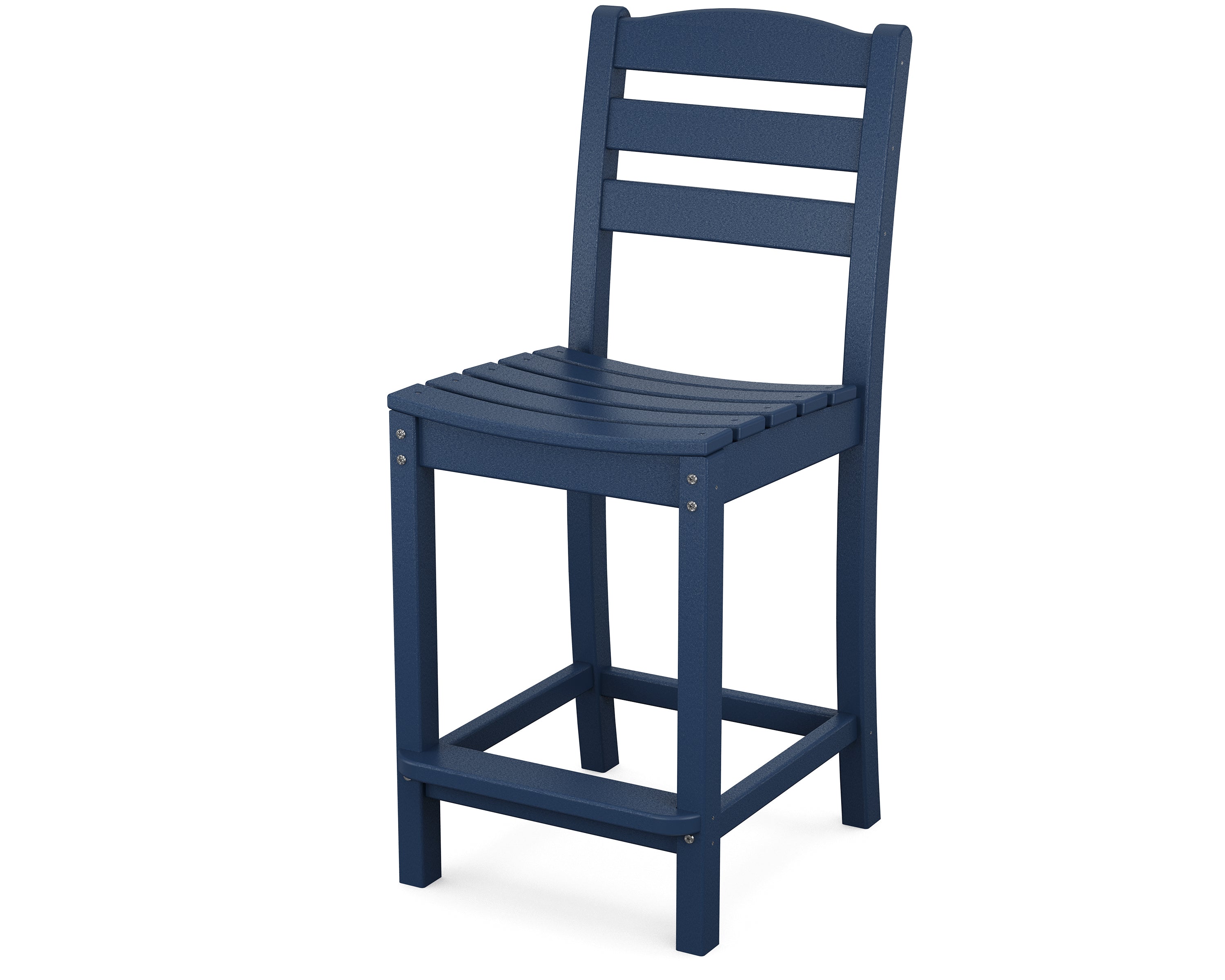 POLYWOOD La Casa Cafe Counter Height Bar Stool - Durable Outdoor/Indoor Dining Chair for Patio, Kitchen, Restaurant & Bar Use