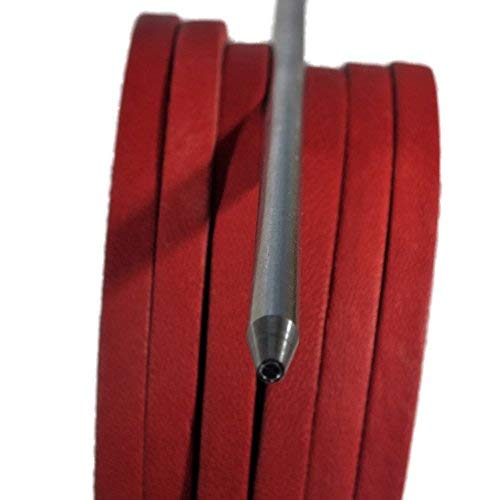 TOFL Softball and Baseball Glove Lace Repair Kit - 6 Premium Leather Laces with Lacing Needle for Catchers Mitt & Fielding Gloves | Perfect for Glove Maintenance, Re-lacing, and DIY Repairs | Ideal for Baseball, Softball, and Training Practice