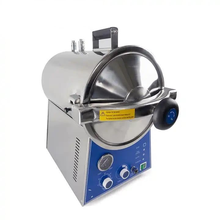 24L Table Top Multi-Function Cylindrical Pressure Steam Sterilizer Autoclave TM-T24J - Perfect for Dental Clinics, Tattoo Shops & Medical Labs