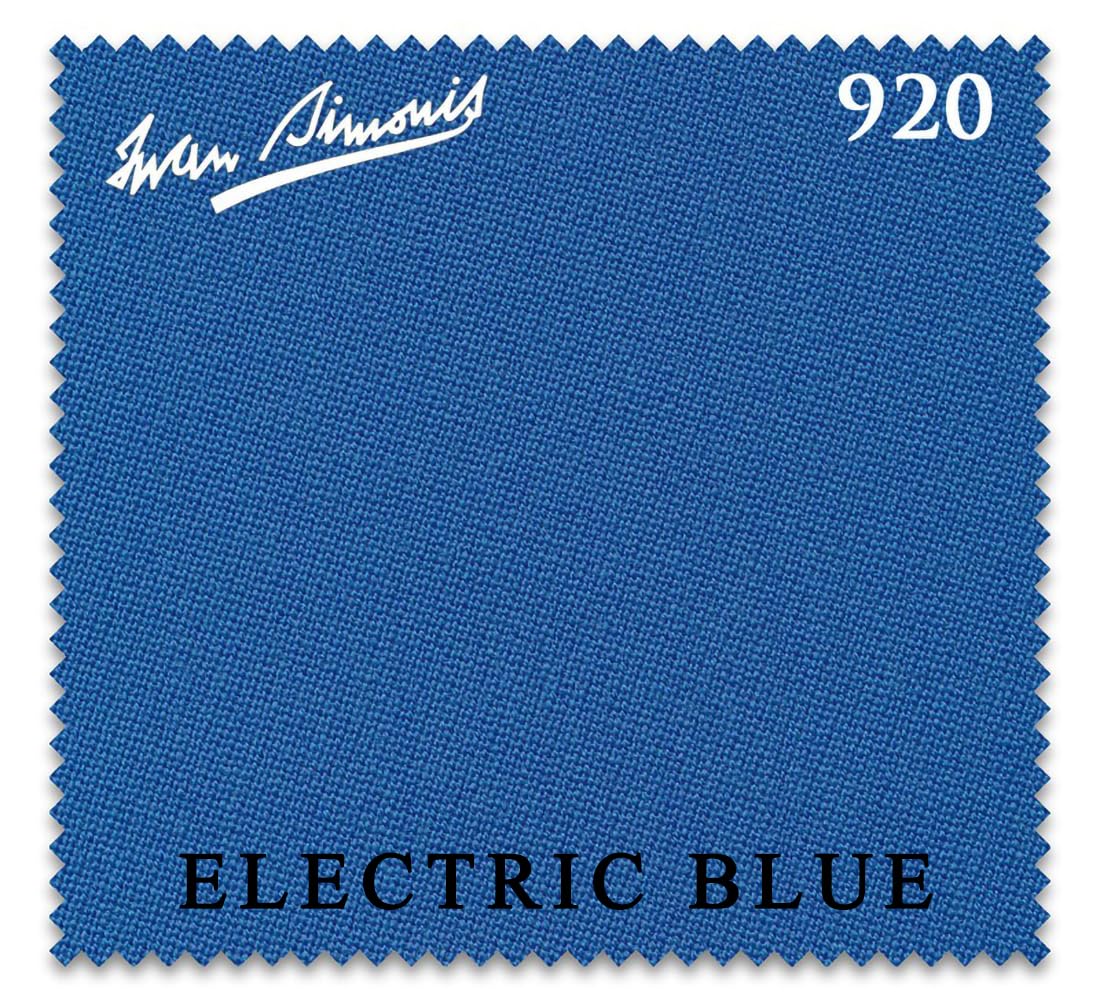 Premium Iwan Simonis 920 Pool Billiard Table Cloth - Official Authorized Dealer (Electric Blue, 9 ft) - Perfect for Professional Tournaments & Home Game Rooms
