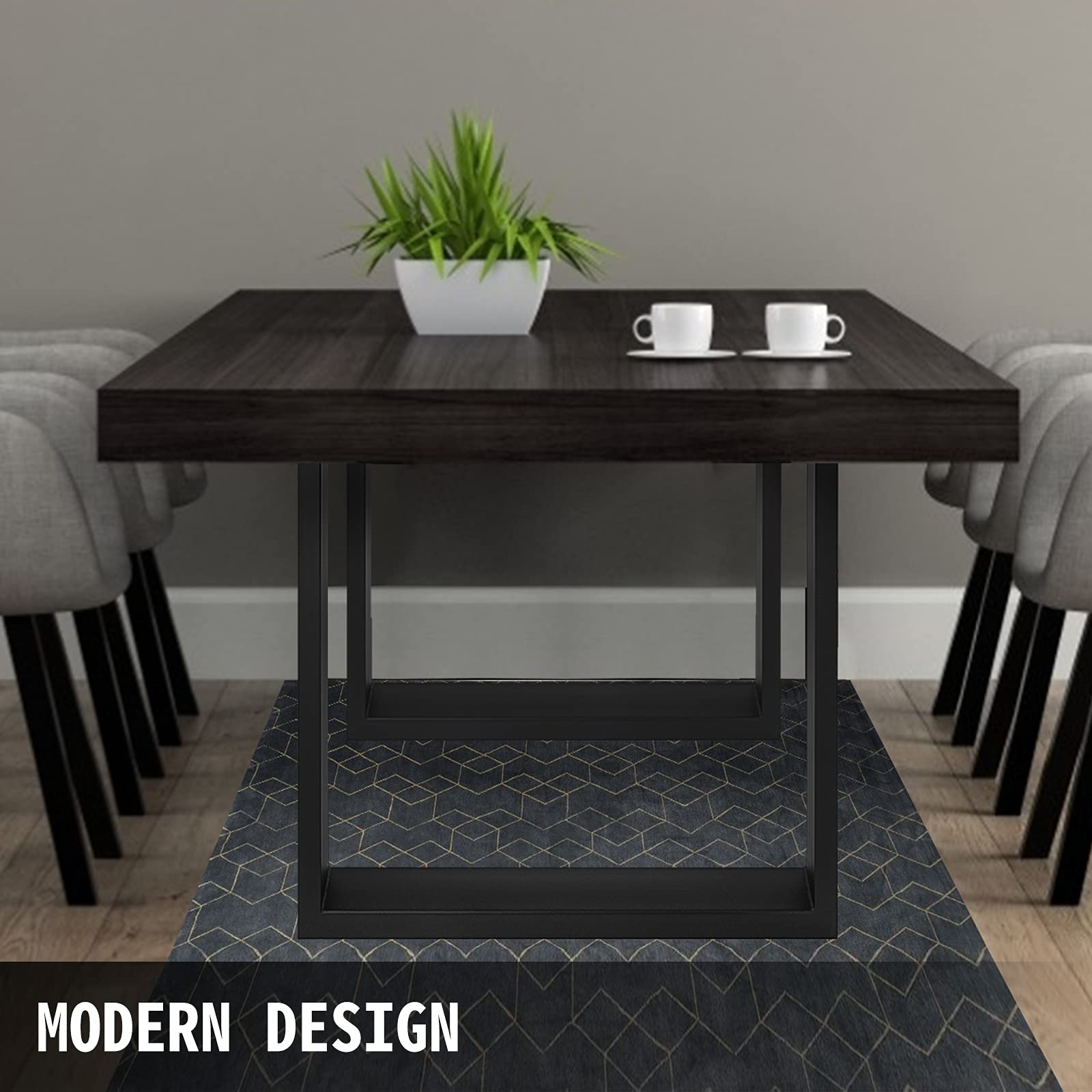 VEVOR Heavy Duty Steel Table Legs Set of 2 - 28