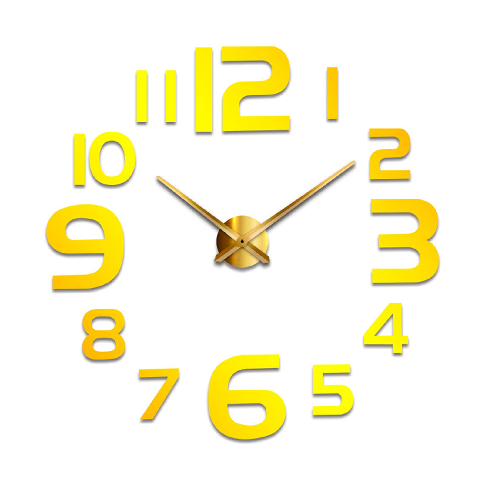 TOMYEUS Modern 3D Wall Clock - Large Silent Non-Ticking Wall Clock for Living Room, Bedroom, Office & School Decor - Perfect for Home, Workspace & Classroom Decoration