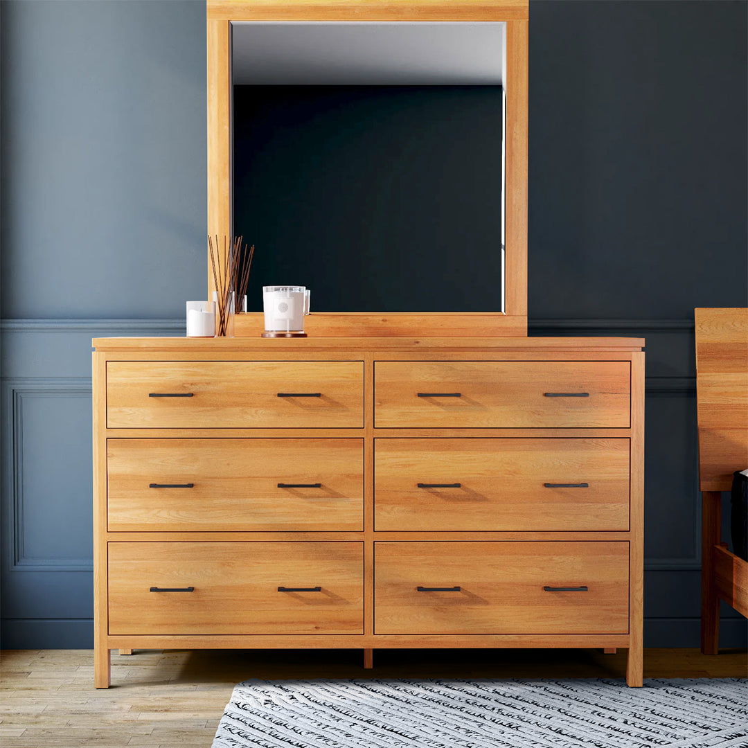 2 Drawer West Elm Inspired Dresser - Modern Bedroom Nightstand or Entryway Storage Cabinet for Home Decor