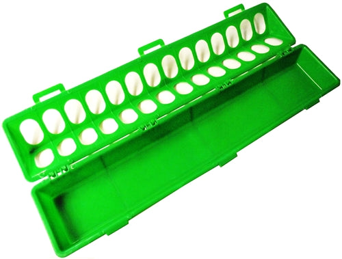 Rite Farm 20 Green Chicken Feeder for Chicks - Durable Poultry Feeding Tray for Baby Chickens - Perfect for Brooders, Coops & Backyard Farms