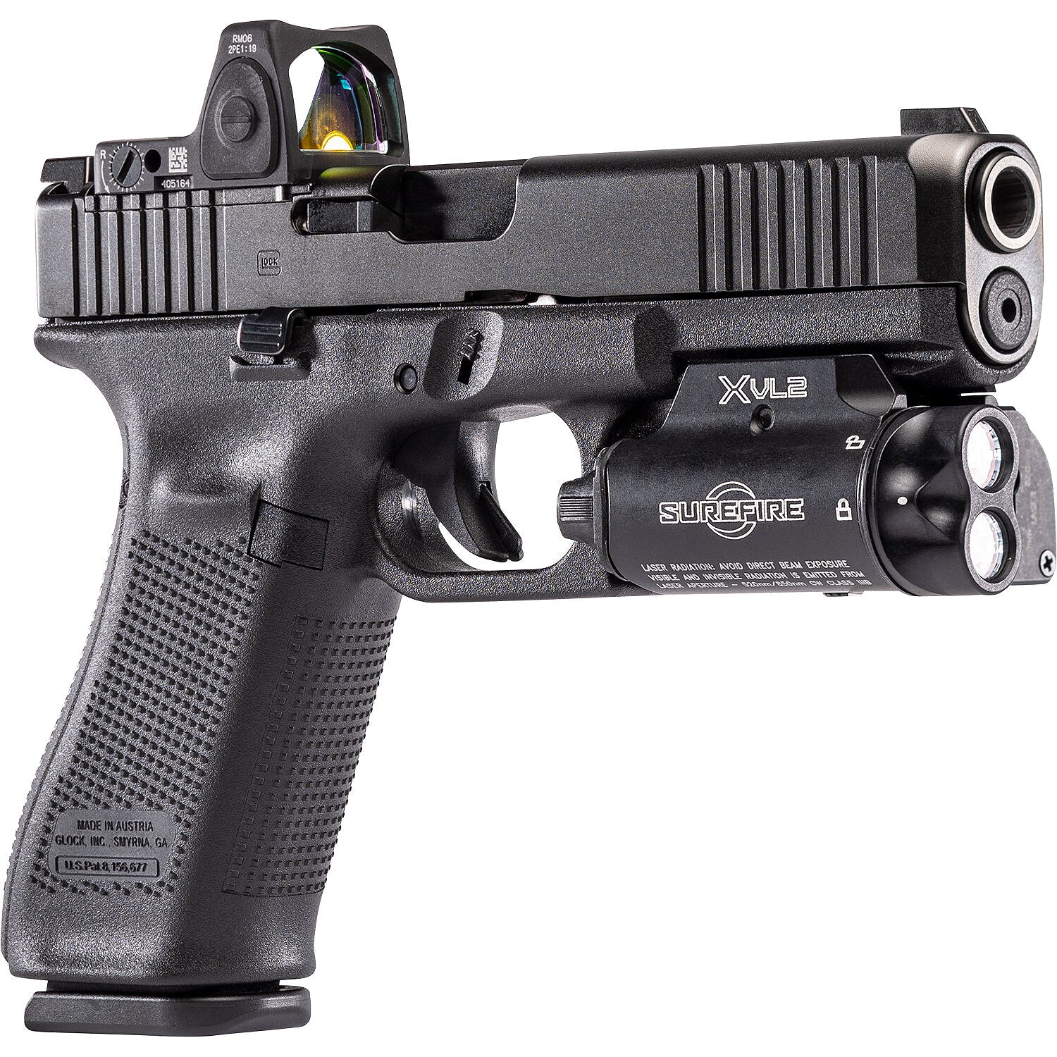 SureFire XVL2 Tactical Weapon Light with Laser Module System - Compact & Powerful for Firearms, Hunting, and Home Defense