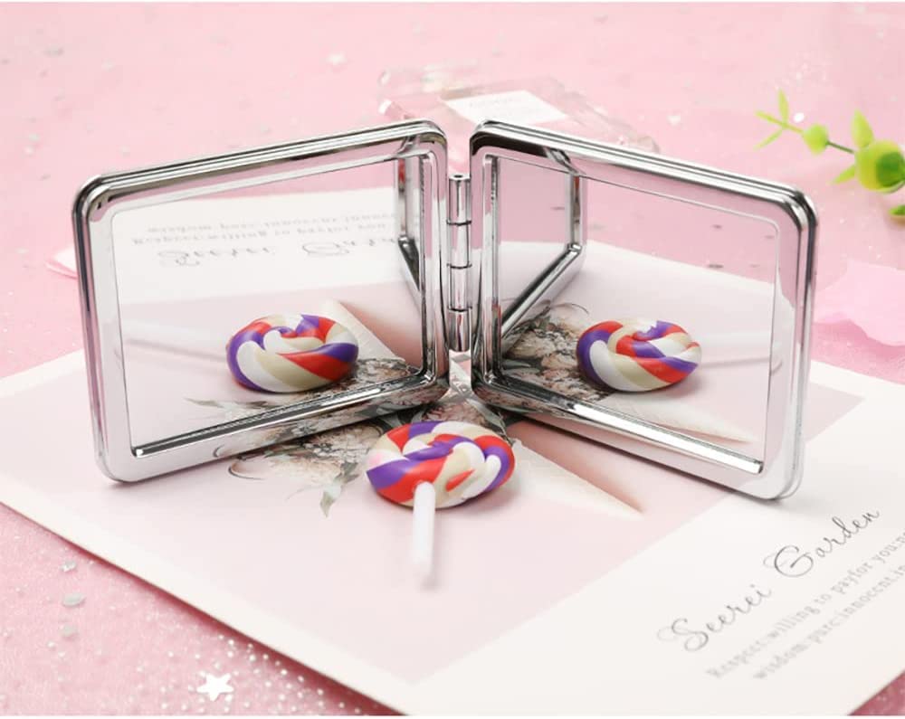 Kshavi Mini Cute Rectangular Pocket Mirror - Portable Travel Makeup Mirror for Women, Girls | Perfect for Outdoor, Travel, Purse & Vanity Use