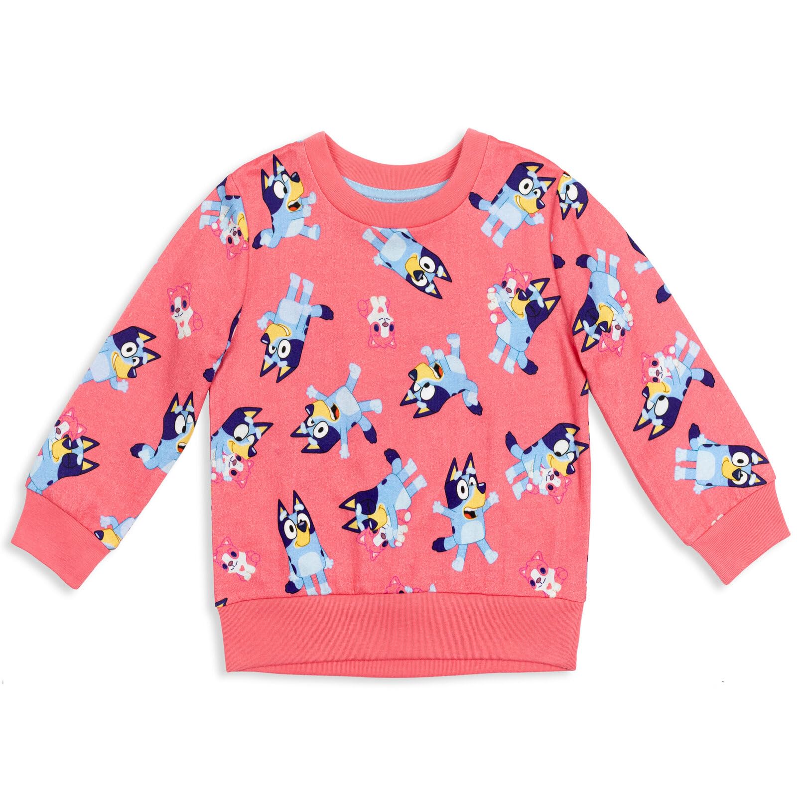 Bluey Bingo Cartoon Character Sweatshirt for Kids - Soft Cotton Pullover for Infants to Big Kids (2T-10Y) - Perfect for Playdates, Family Outings & Birthday Gifts