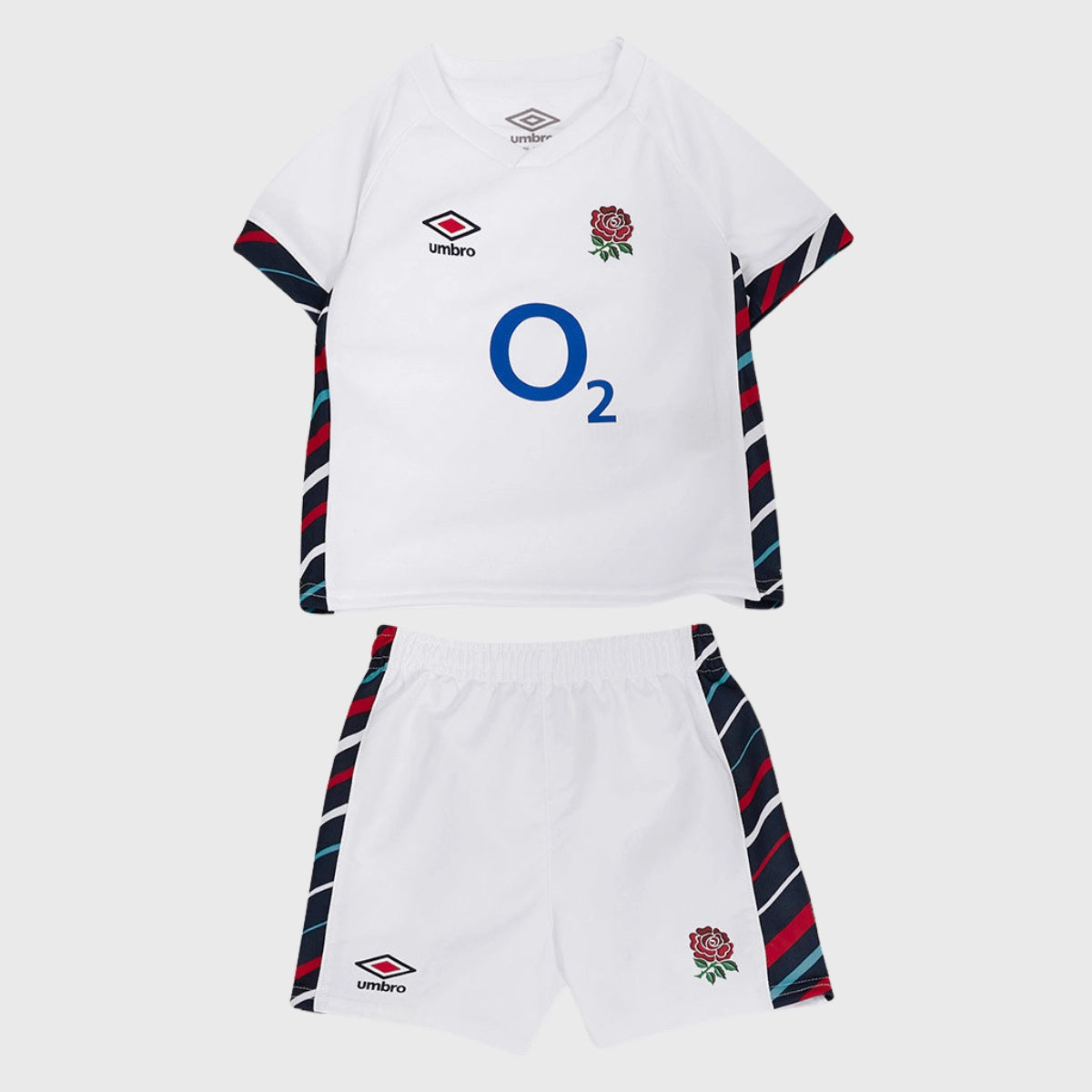Umbro England Baby Home Replica Rugby Kit 2024/25 - Authentic Infant Football Jersey for Matchday & Playtime