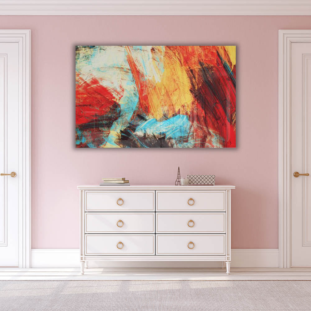 Abstract IV Art Print - Modern Abstract Wall Decor for Living Room, Bedroom & Office - Premium Canvas Painting for Home & Office Decoration - Perfect for Gifts & Interior Design
