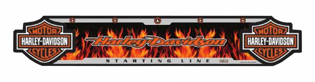 Harley-Davidson 61995 Bar and Shield Dartboard Cabinet Set - Classic American Style Game Room Decor for Man Cave, Basement or Pub Entertainment