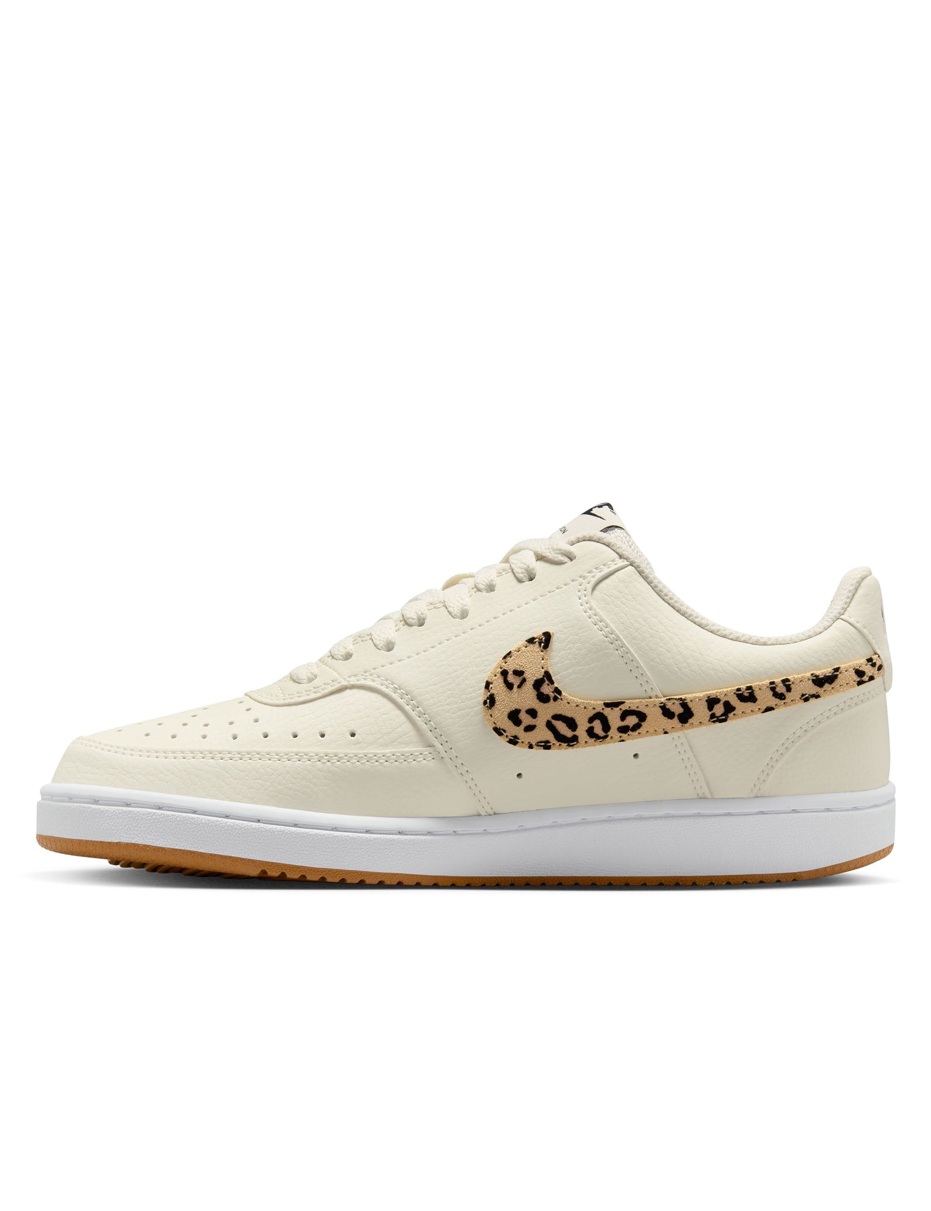 Nike Court Vision Low Sneakers for Men - Sail/Black/White/Flax Colorway | Classic Casual Shoes for Everyday Wear, Gym, and Street Style Fashion