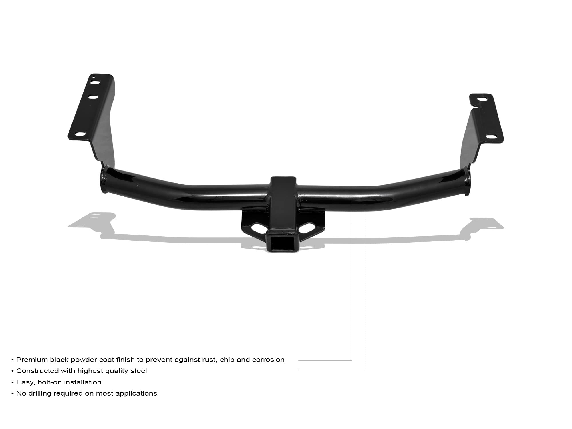 Armordillo 7167780 Class 3 Trailer Tow Hitch with 2