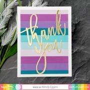 Waffle Flower Oversized Thank You Die - Perfect for Handmade Greeting Cards, Scrapbooking & DIY Crafts - Show Appreciation with Elegant Die-Cut Designs