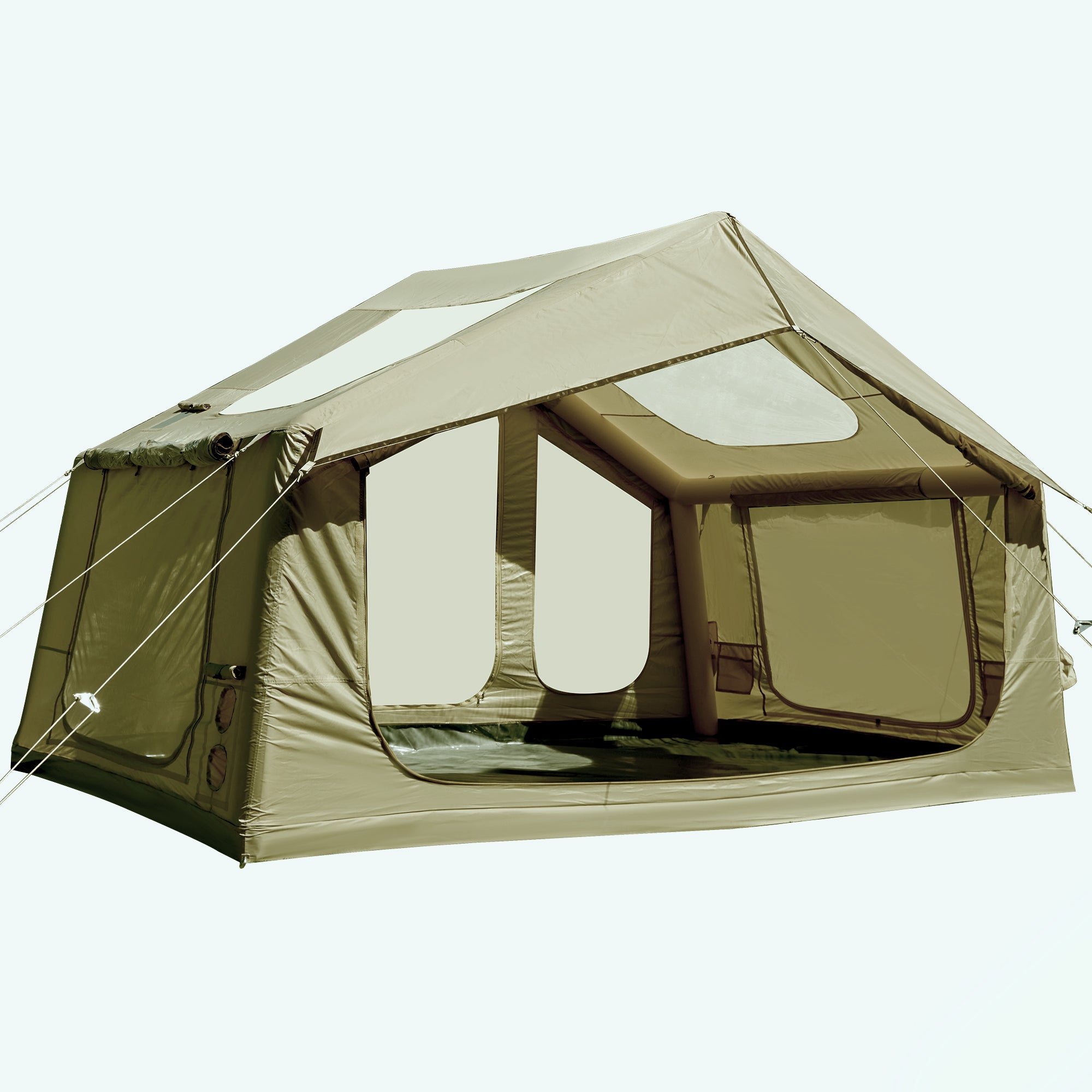EROMMY 7-9 Person Large 4 Season Camping Tent with Stove Jack - Waterproof Family Tent for Outdoor Adventures (11.8x8.2ft, Green) - Perfect for Camping, Hiking, Backpacking & Winter Expeditions