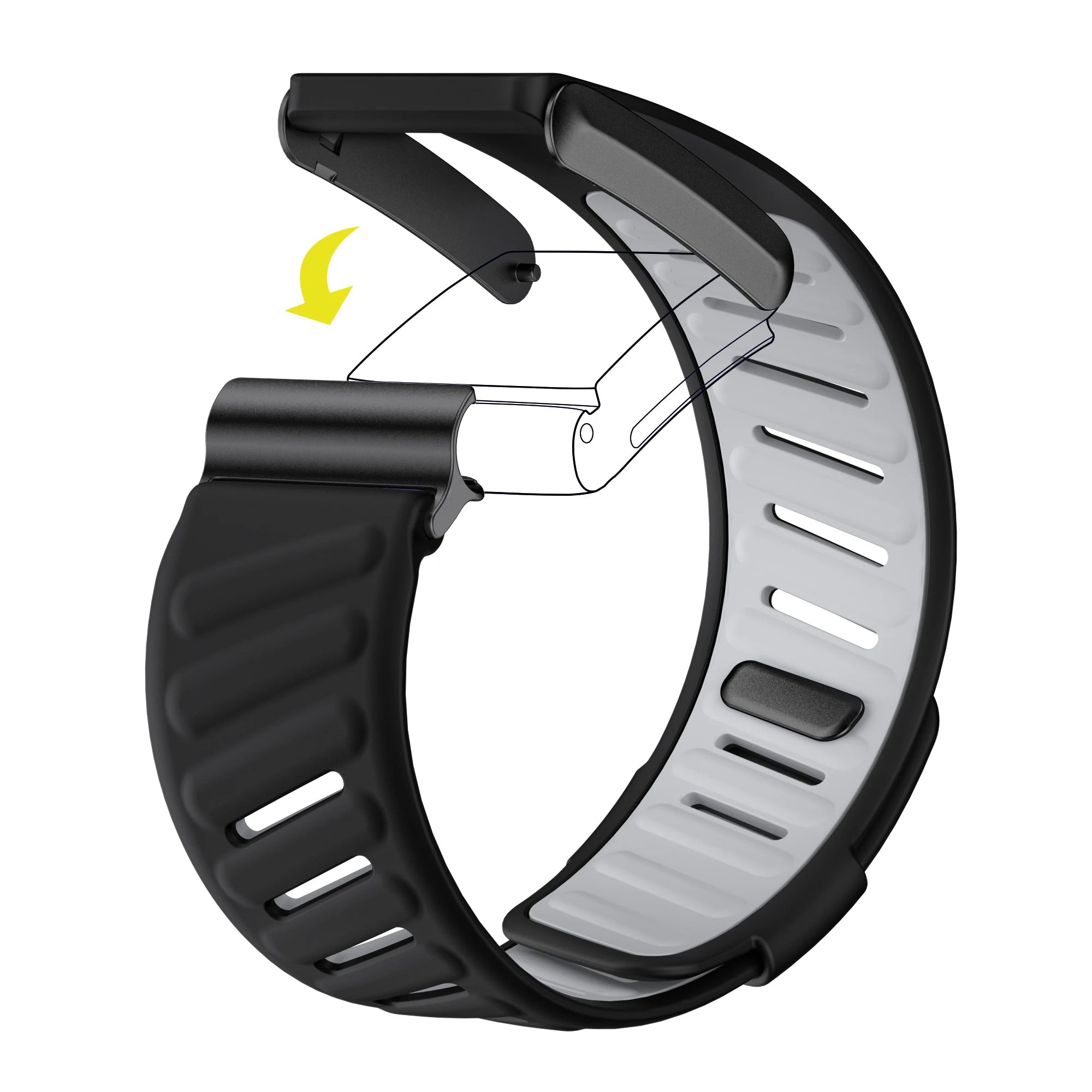 Premium Silicone Sports Straps for Whoop 4.0 & 3.0 - Comfortable, Durable Fitness Bands for Running, Cycling & Workouts