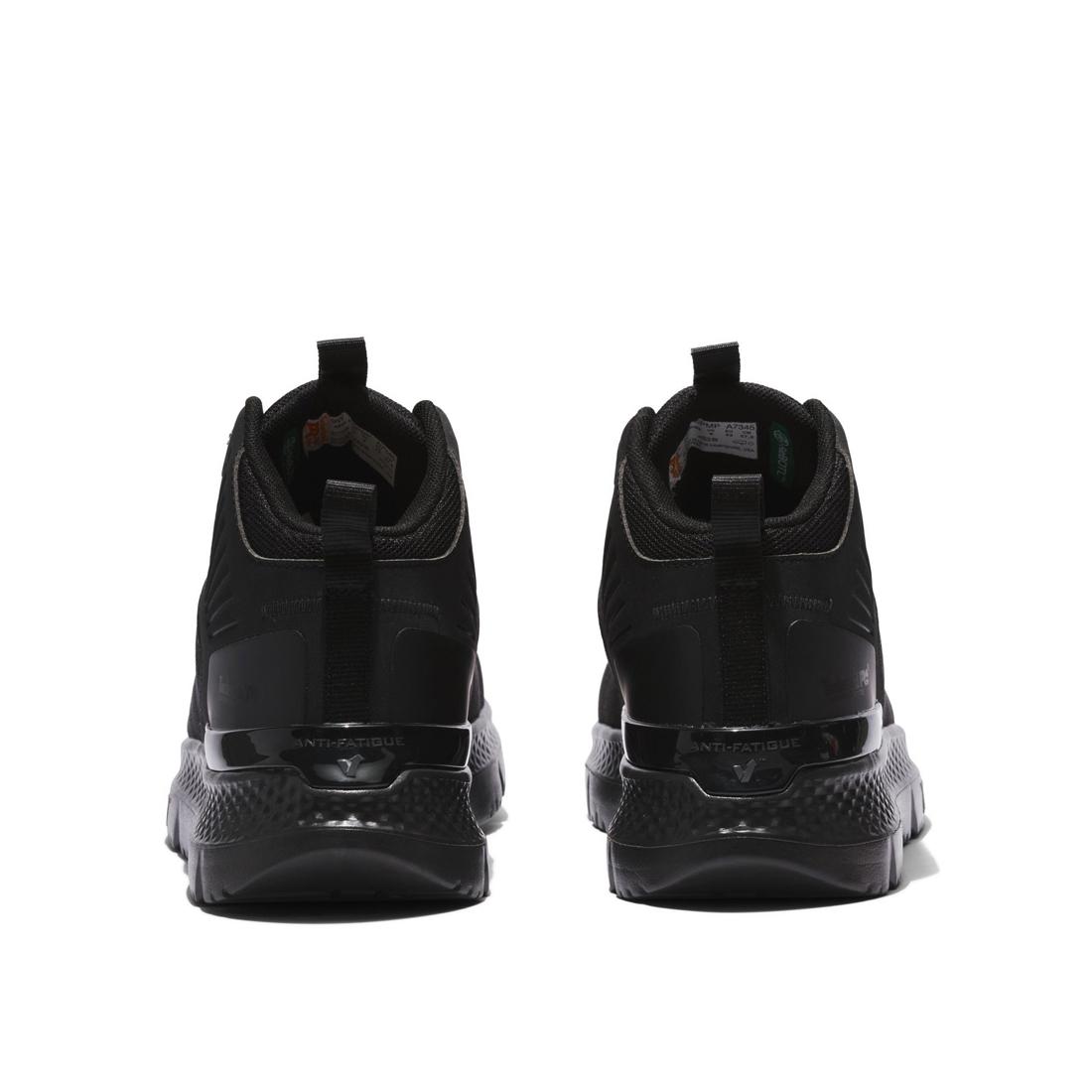Setra Composite Toe Work Boots for Men - Black Safety Shoes with Steel Shank & Slip Resistant - Ideal for Construction, Warehouse & Outdoor Work