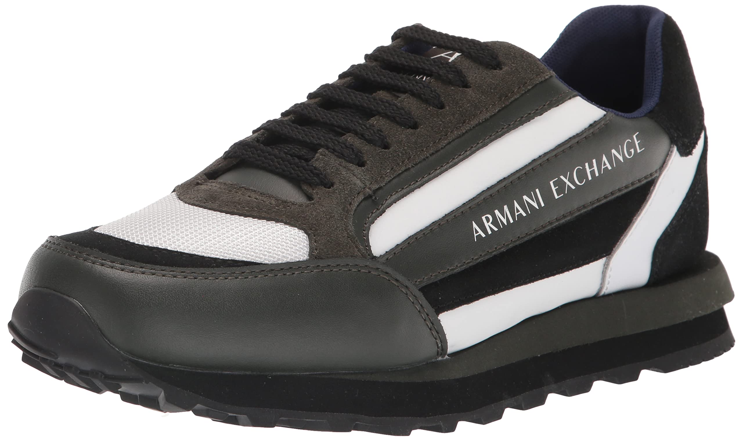 ARMANI EXCHANGE Men's Side Logo Fashion Sneakers - Casual Comfortable Athletic Shoes for Walking, Running & Streetwear Style