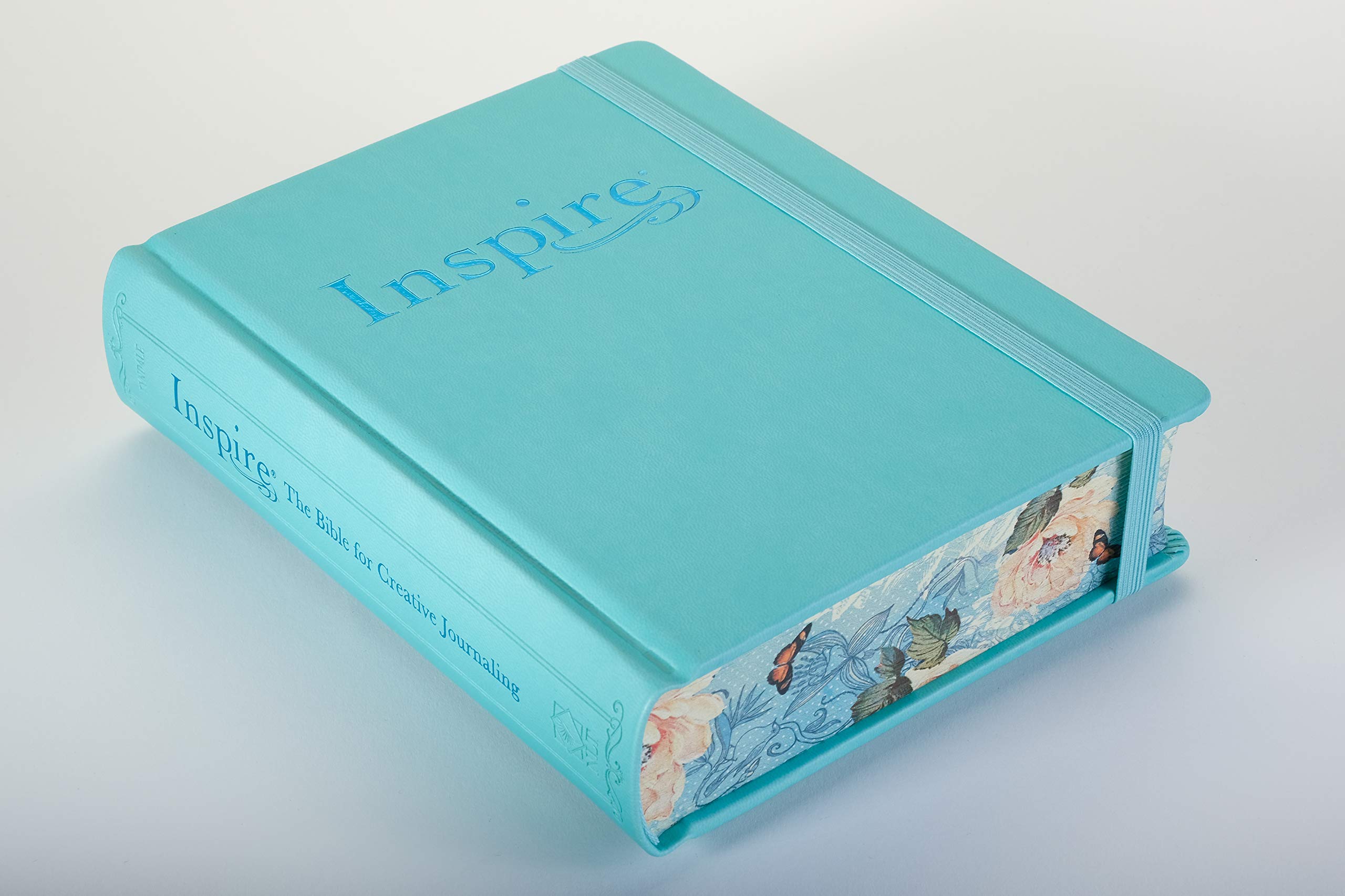 Tyndale NLT Inspire Bible Hardcover - Coloring Journaling Bible with 400+ Illustrations, Aquamarine Edition | Perfect for Bible Study, Creative Worship & Religious Gifts to Deepen Faith