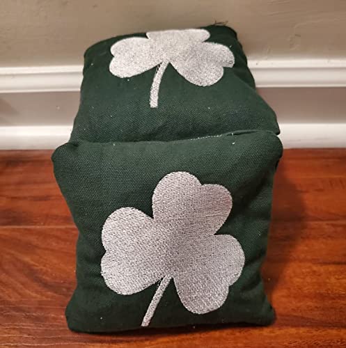 Premium St. Patrick's Day Cornhole Bags Set of 8 - Heavy Duty Bean Bags for Outdoor Lawn Games, Parties & Tailgating - Perfect for Backyard Fun, Irish Themed Events & Holiday Celebrations
