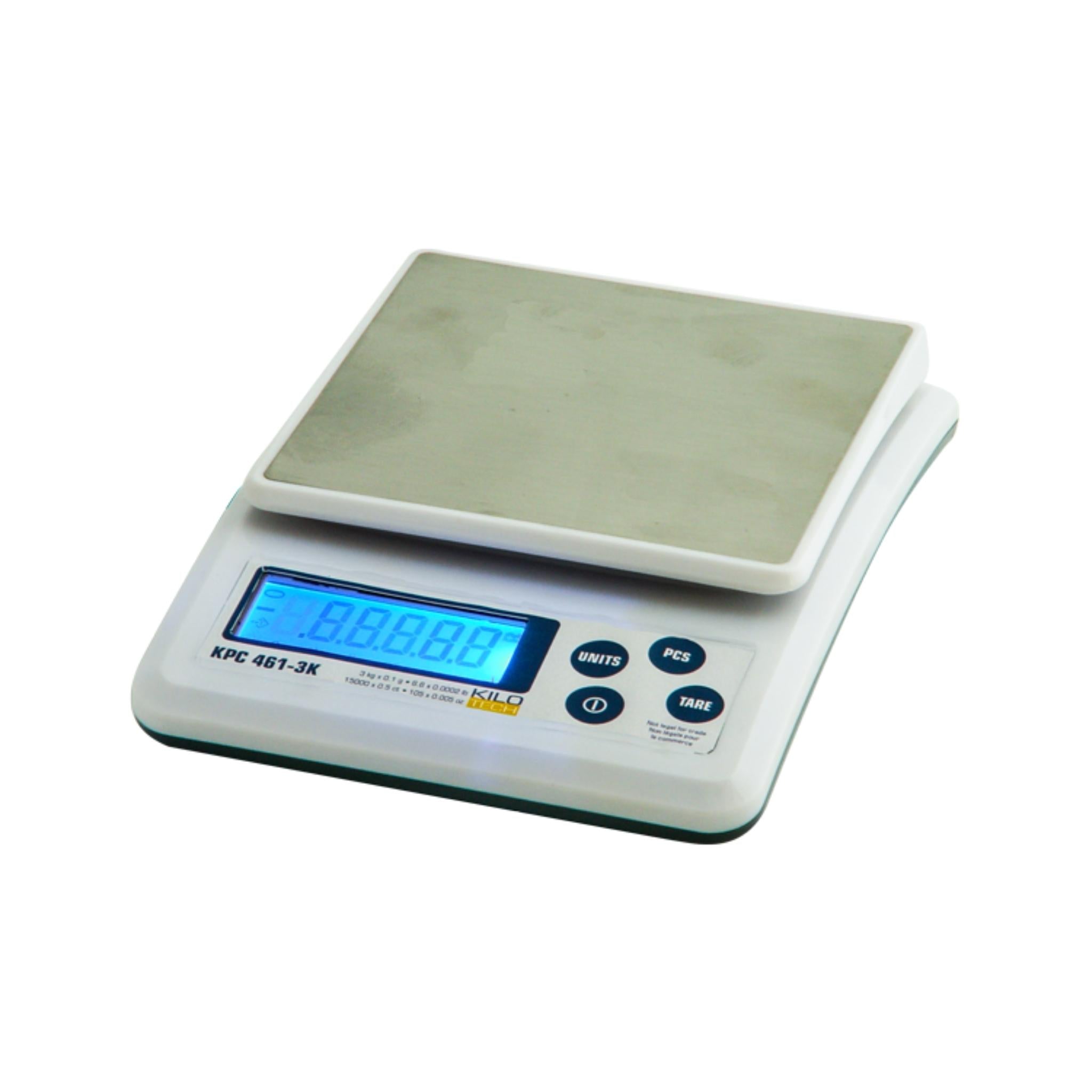 Kilotech KPC 461 3K Digital Kitchen Scale - 3000g Capacity, 0.1g Precision for Cooking, Baking, Jewelry & Postal Weighing | Perfect for Home, Restaurant & Lab Use